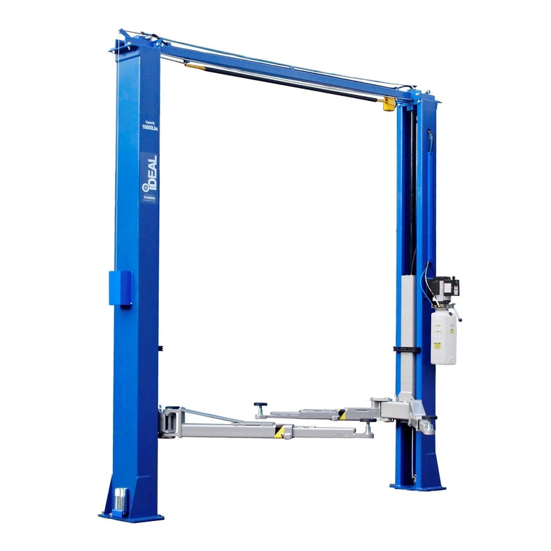 iDEAL TP10KAC-DX 10,000 lb Two Post Clear Floor --Direct Drive - Bi-Symmetric - 3 Stage - Single Point ALI Certified W/PU TP10KAC-DX