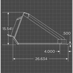 Loflin Fabrication Compact Tractor Low Profile Bucket