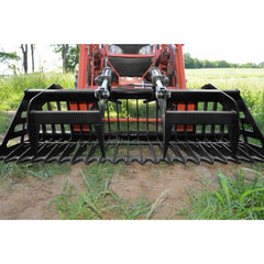 Loflin Fabrication - Compact Tractor Rock Bucket Grapple