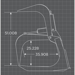 Loflin Fabrication Monster Skid Steer Root Grapple