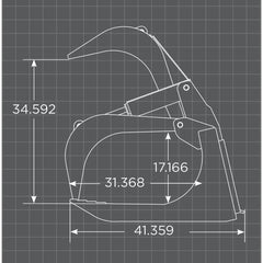 Loflin Fabrication Skid Steer Standard Duty Root Grapple