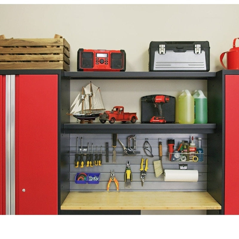 NewAge Bold Series 11 Piece Cabinet Set With Display Shelves, Wall Cabinets and 30 in. Lockers