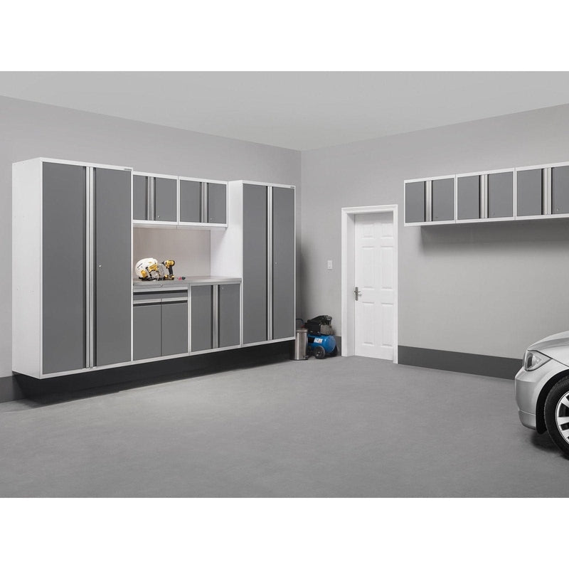 NewAge Pro Series 10 Piece Cabinet Set with Lockers, Wall, Tool Drawer Cabinets, and 56 in. Worktop