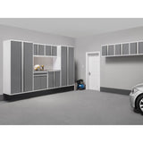 NewAge Pro Series 10 Piece Cabinet Set with Lockers, Wall, Tool Drawer Cabinets, and 56 in. Worktop