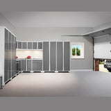 NewAge Pro Series 10 Piece Cabinet Set with Lockers, Wall, Tool Drawer Cabinets, and 56 in. Worktop