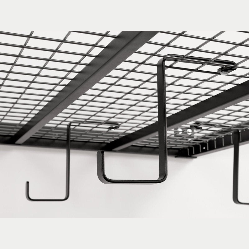NewAge VersaRac Pro 4 ft. x 8 ft. Height-Adjustable Overhead Rack - Black
