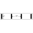 Newstripe Hash Mark Football Field Stencil 10000223
