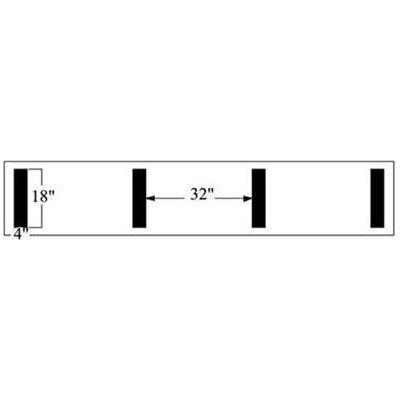Newstripe Hash Mark Football Field Stencil 10000223