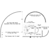 Newstripe High School Basketball Complete Court Stencil Set 10004861