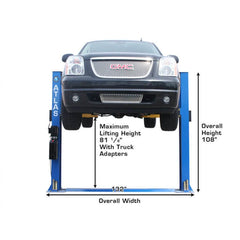 Atlas Automotive Equipment Bp8000 8,000 Lb Capacity Baseplate 2-Post Lift ATEATTD-BP8000-FPD