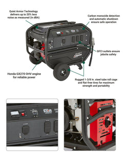 NorthStar Generator 5,500 Surge Watt Recoil Start Honda GX270