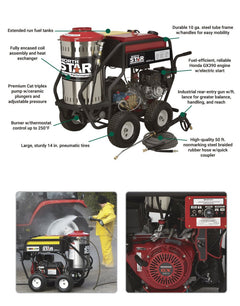 NorthStar Hot Pressure Washer 3,000 PSI 4.0 GPM Honda GX390