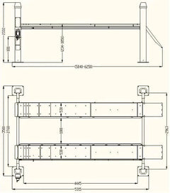 Katool Heavy Duty 4-Post Alignment Lift 15,000lbs (Rolling Jack Included) 4H150