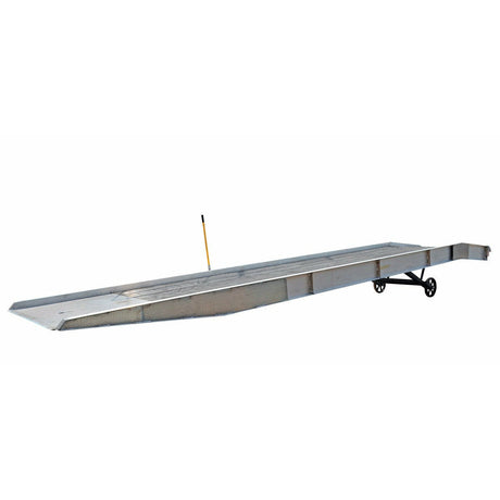 Vestil Aluminum Yard Ramp 360 In. x 74 In. 30000 Lb. Capacity Silver- AY-307230