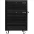 Extreme Tools Dx Series 41"W X 25"D 4 Drawer Top Chest & 6 Drawer  Roller Cabinet Combo - Matte Black, Black Trim EXTDX4110CRMK